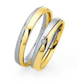 Saint Maurice Trauringe Weiss-Gelbgold 870600 / 870610