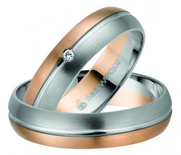 Rauschmayer Trauringe Weiss-Rosegold 10-50834+ 11-50834