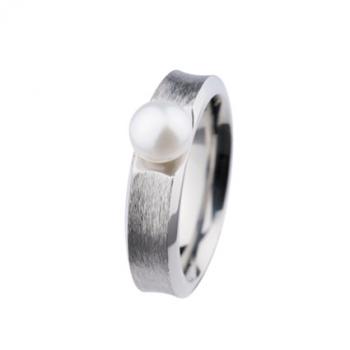 Ring R3715 Stahl SW-Perle R3715 von Ernstes Design R371.5