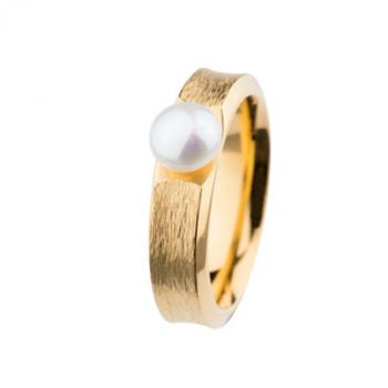 Ring R3725 vergoldet Button-Perle R3725 von Ernstes Design R372.5