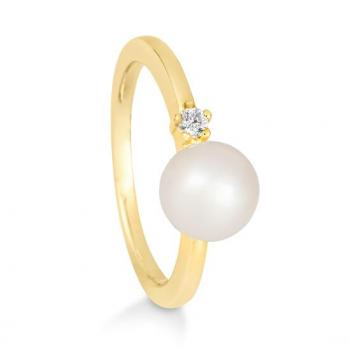 Breuning Ring - Akoya Zuchtperle/Brillant 0,05 Ct. w/si 41875140