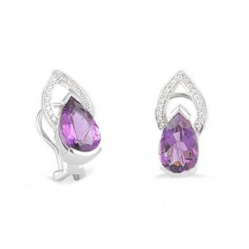 Breuning Ohrschmuck - E.Amethyst/Brillant 0,209 Ct. w/si 1051490