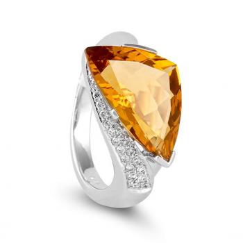 Breuning Ring - E.citrin/Brillant 0,122 Ct. w/si 41712000