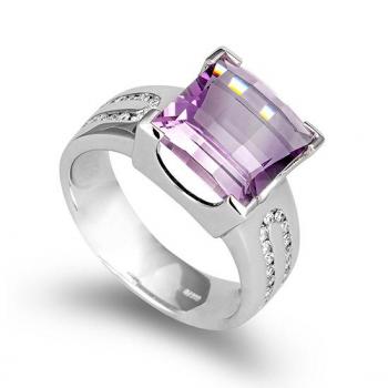 Breuning Ring - E.Amethyst/Brillant 0,221 Ct. w/si 41712070