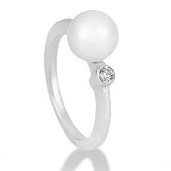 Breuning Ring - Akoya Zuchtperle/Brillant 0,05 Ct. w/si 41875160