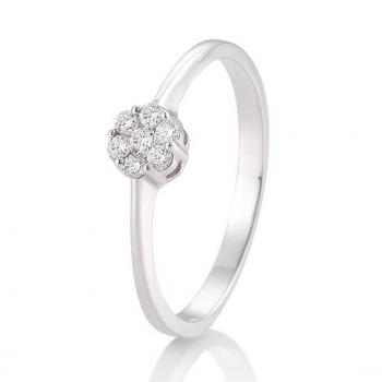 Breuning Verlobungsring Flower Brillant 0,15 ct. 41880190