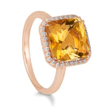 Breuning Ring - E.citrin/Brillant 0,208 Ct. w/si 41060120