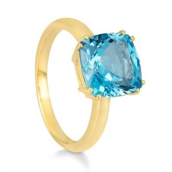 Breuning Ring - Edel Topas dunkel (swiss Blue) 42033830