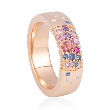 Breuning Ring - E.rosa Turmalin/Brillant 0,035 Ct. w/si 41060770