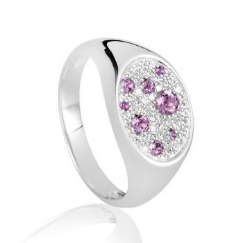 Breuning Ring - E.Amethyst/Brillant 0,23 Ct. w/si 41060340