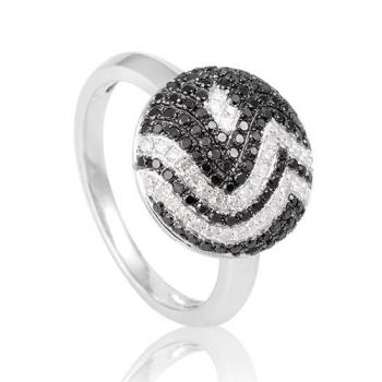 Breuning Ring - Brillant Schwarz/Brillant 0,61 Ct. Tca-p1 418474