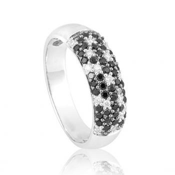 Breuning Ring - Brillant 0,50 Ct. Schwarz/weiss Brillant 4184803