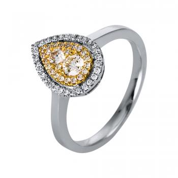 Diamant Ring 585er Weißgold / Gelbgold 1P899WG453-1 