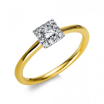 Diamant Ring 750er Gelbgold / Weißgold 1T822GW854-2 