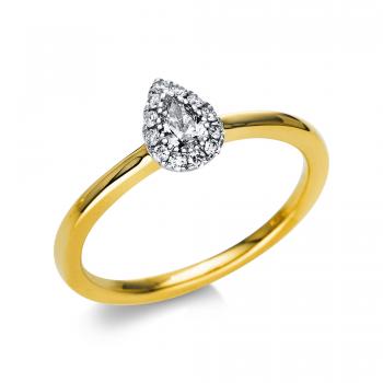 Diamant Ring 750er Gelbgold / Weißgold 1T824GW854-1 