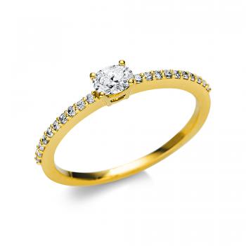 Diamant Ring 4er-Krappe 750er Gelbgold 1U626G854-1 