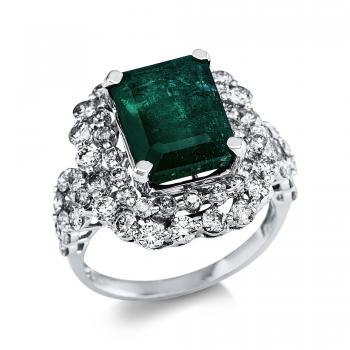 Diamant Ring 4er-Krappe 750er Weißgold 1W120W855-1 