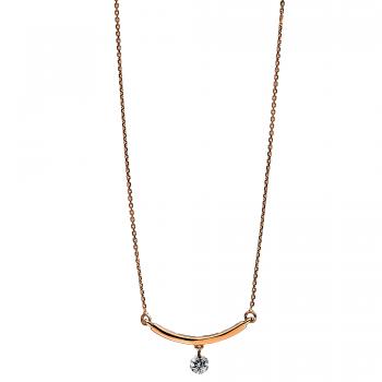 Diamant Collier 585er Rotgold 4B203R4-1 