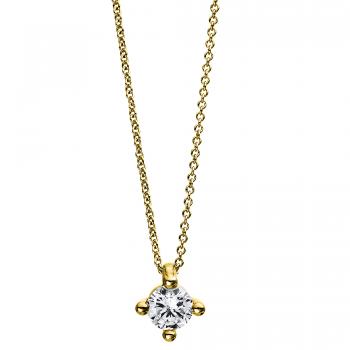 Diamant Collier 4er-Krappe 750er Gelbgold 4D245G8-1 