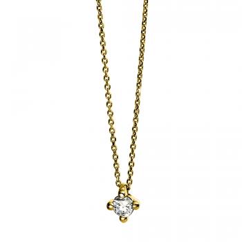 Diamant Collier 4er-Krappe 750er Gelbgold 4D268G8-3 