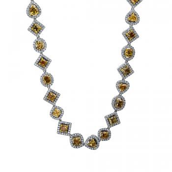 Diamant Collier 750er Weißgold / Gelbgold 4D833WG8-1 