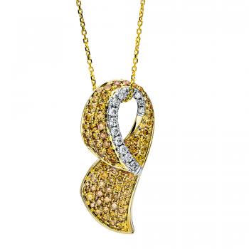 Diamant Collier 585er Gelbgold / Weißgold 4F188GW4-1 