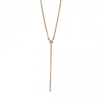 Diamant Collier 750er Rotgold 4F244R8-1 