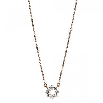 Diamant Collier 750er Rotgold 4F713R8-1 