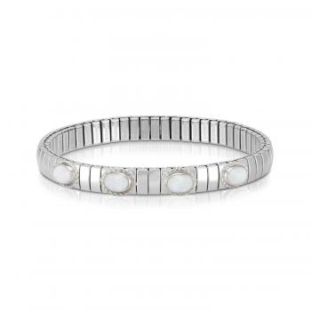 Nomination  XTE Armband   OPAL WEISS (SYNTHETISCH 043421/013