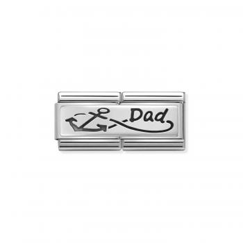 Nomination  Composable DOUBLE   Unendlich-Zeichen Papa Dad 330710/05