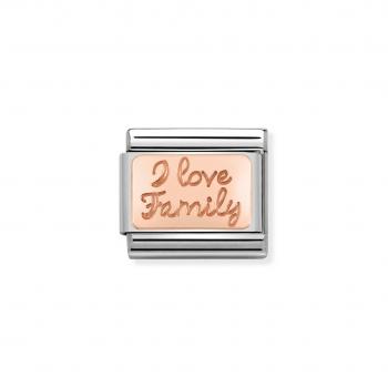 Nomination  COMPOSABLE CLASSIC   Plakette I love my family 430101/41