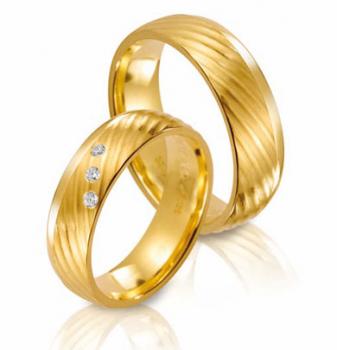 Steidinger Trauringe Gelbgold 41351/6.5 + 41351/6.5B	