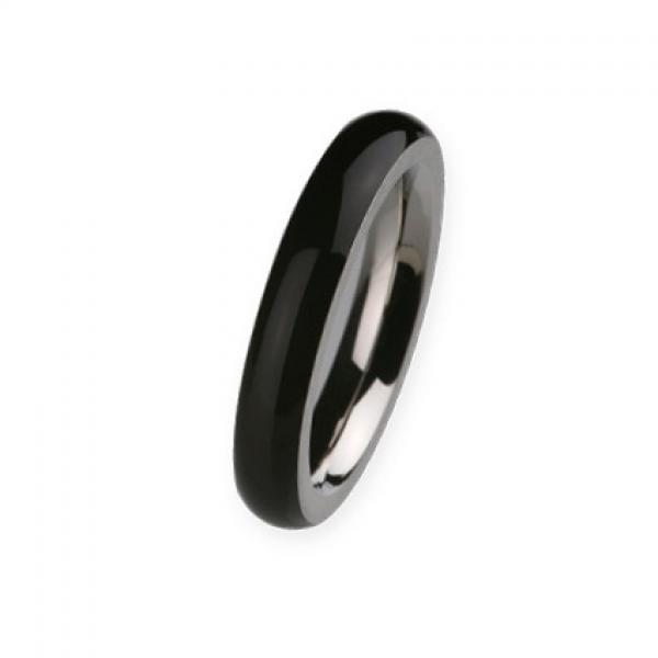 Ringsystem Ring Keramikeinlage schwarz R273 von Ernstes Design