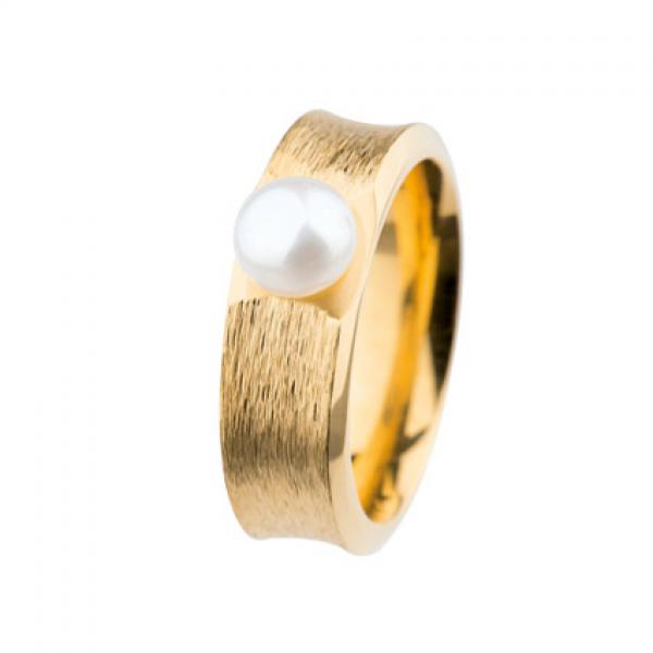 Ring R3727 vergoldet Button-Perle R3727 von Ernstes Design R372.7