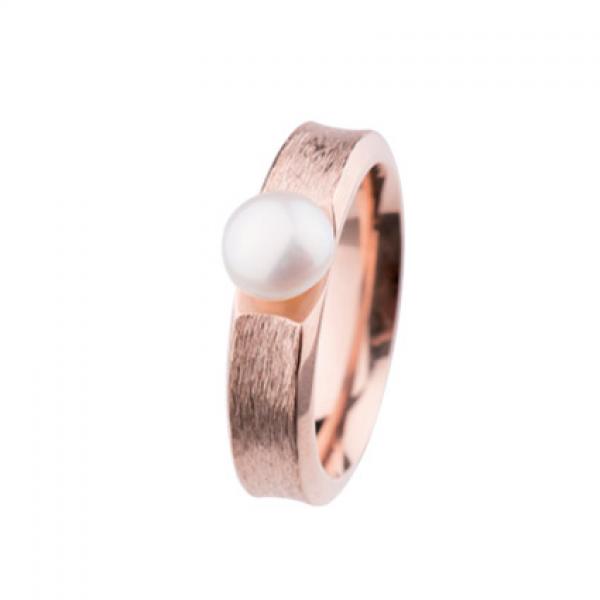 Ring R3735 rotvergoldet Button-Perle R3735 von Ernstes Design R373.5