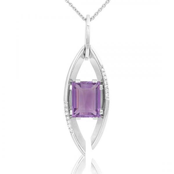 Breuning Anhänger - E.Amethyst/Brillant 0,077 Ct. w/si 31042090