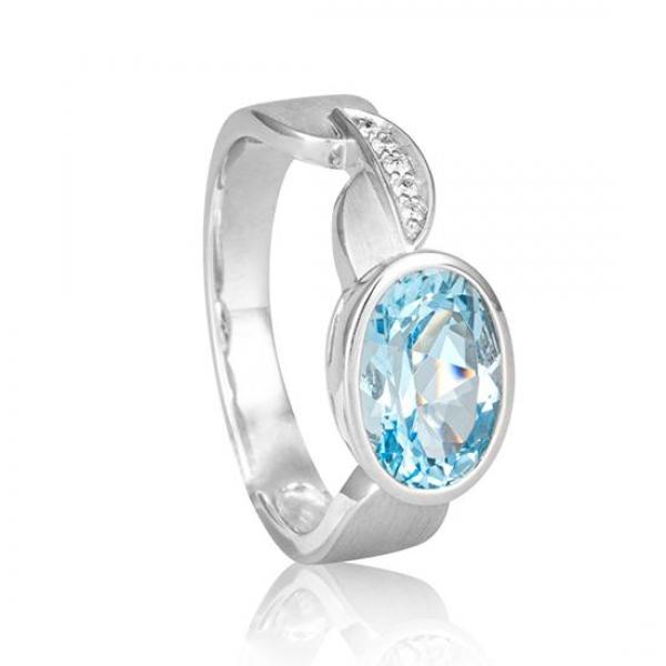 Breuning Ring - Edel Topas hell/Brillant 0,031 Ct. w/si 41052690