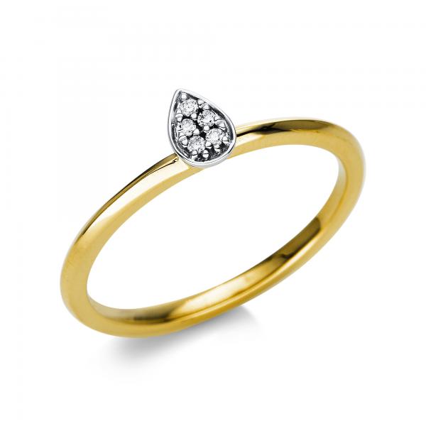 Diamant Ring 750er Gelbgold / Weißgold 1T806GW854-1 