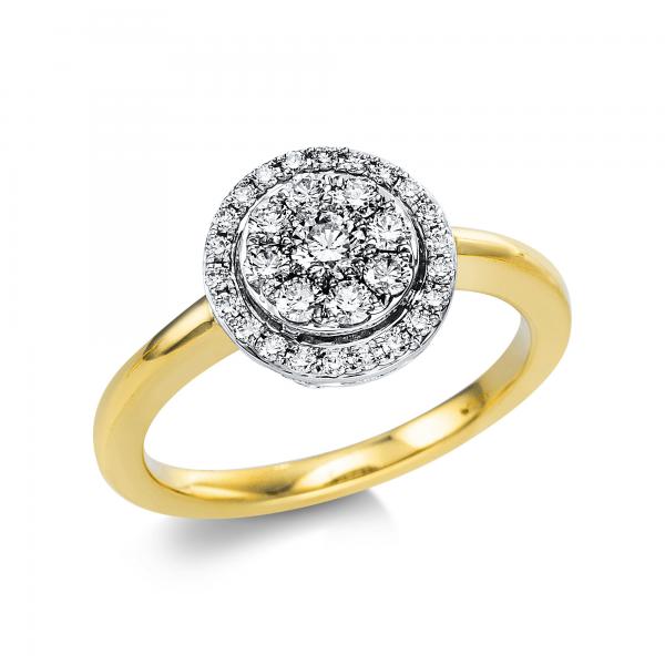 Diamant Ring 750er Gelbgold / Weißgold 1V669GW854-1 