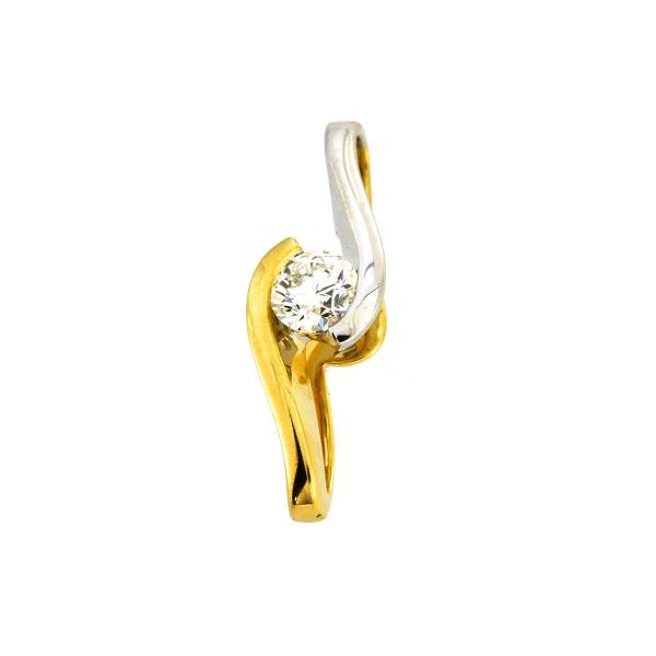 Diamant Anhänger 750er Gelbgold / Weißgold 3A243GW8-1 