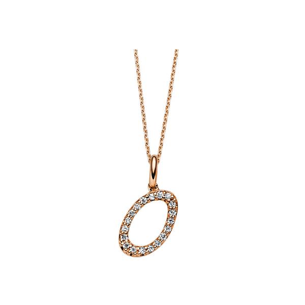 Diamant Collier 750er Rotgold 4B389R8-2 