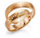 August Gerstner Trauringe Rosegold 4/28517/5 + 28517/5